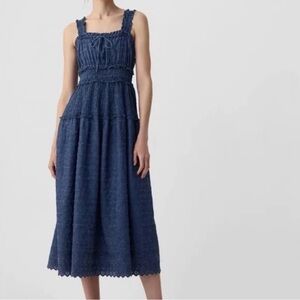 GAP X DOEN Denim Eyelet Dress